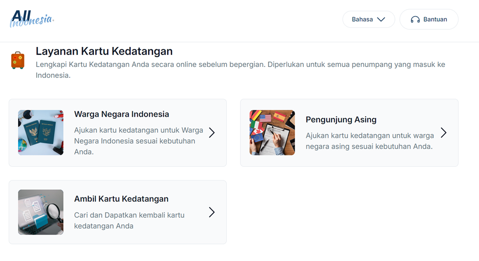 Tampilan website All Indonesia.